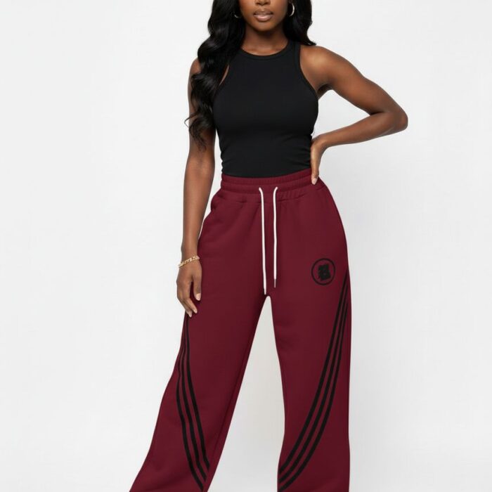 Parallel black lines joggers
